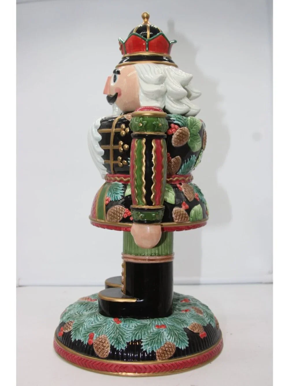 Fitz & Floyd Signature Series - Pine Cone Nutcracker 14.5